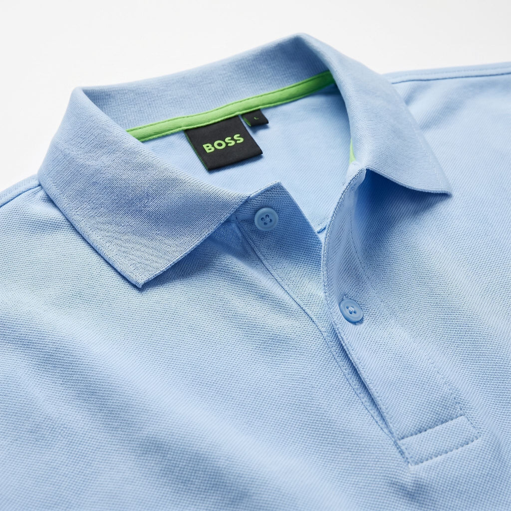 Camiseta 185022 Tipo Polo Azul Claro para hombre