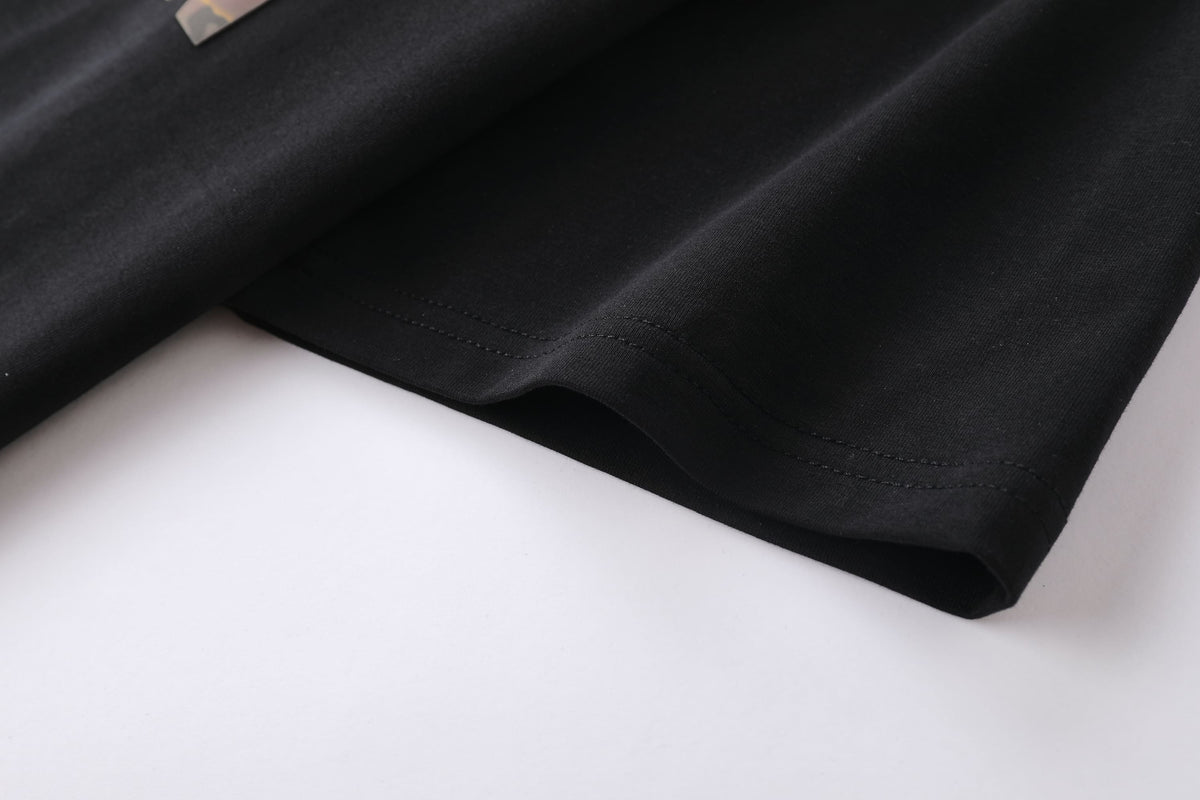Camiseta 786623 Estampada Negra Para Hombre