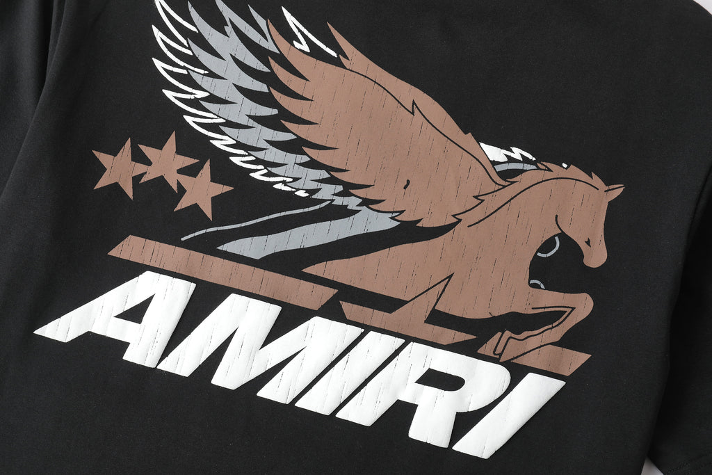 Camiseta 66781 Estampada Negra Para Hombre