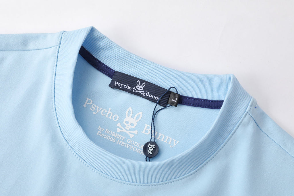 Camiseta 66677 Básica Azul Claro Para Hombre