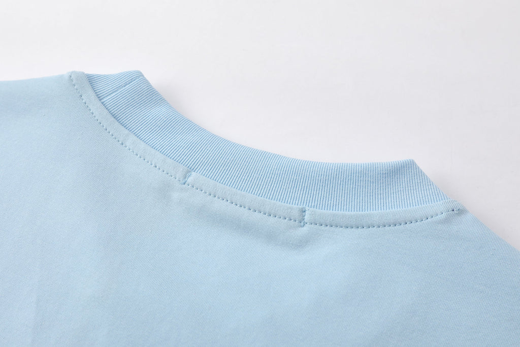 Camiseta 66677 Básica Azul Claro Para Hombre