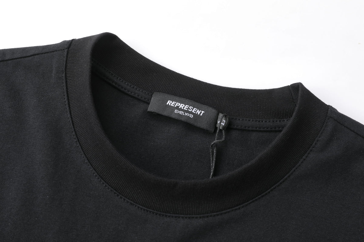Camiseta 66778 Estampada Negra Para Hombre