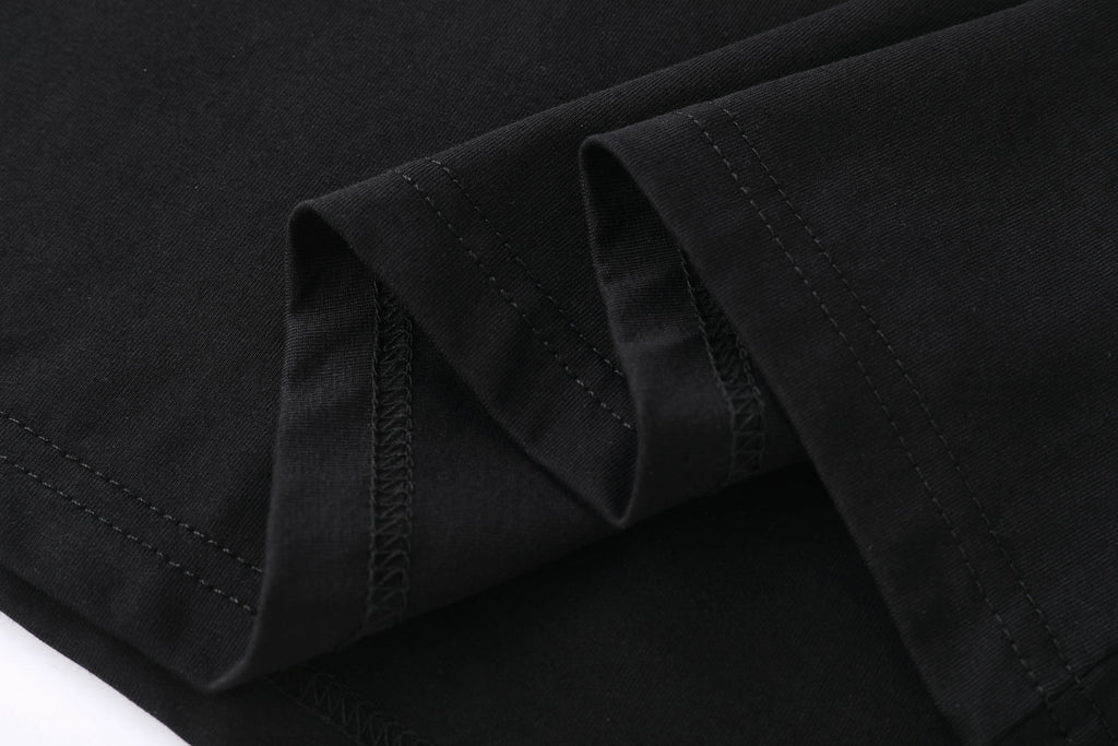 Camiseta 66012 Estampada Negra Para Hombre