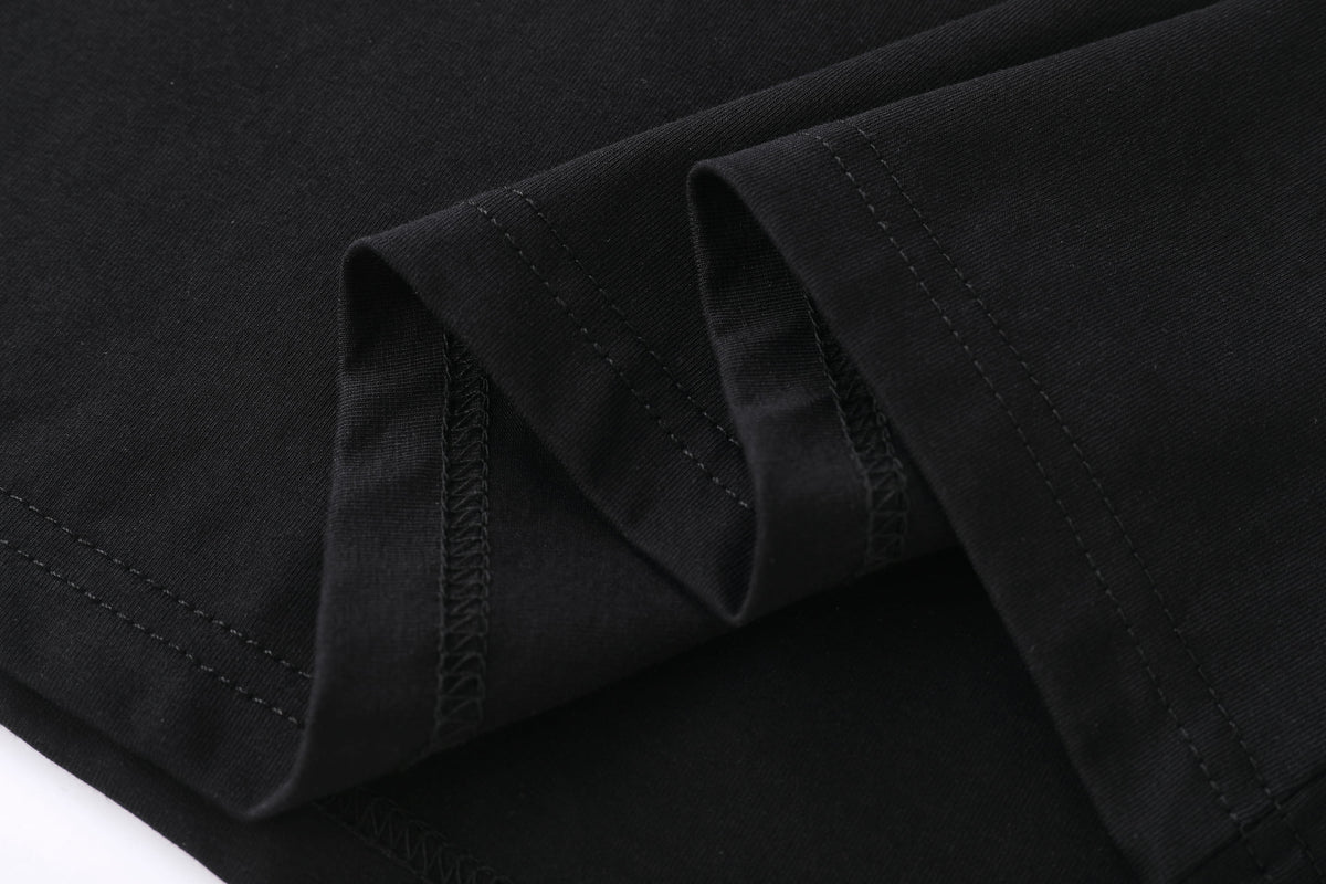 Camiseta 66012 Estampada Negra Para Hombre
