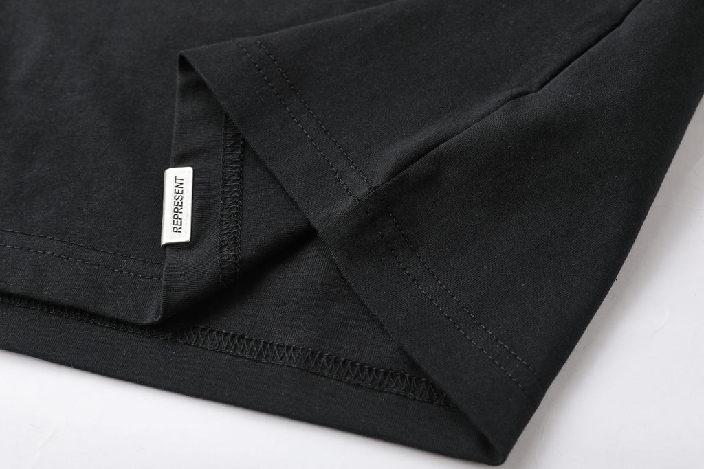 Camiseta 66778 Estampada Negra Para Hombre