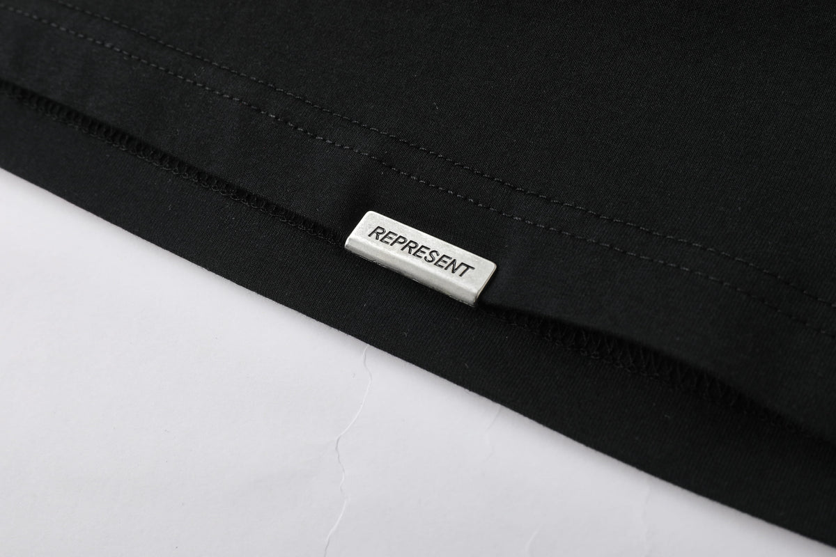 Camiseta 66778 Estampada Negra Para Hombre