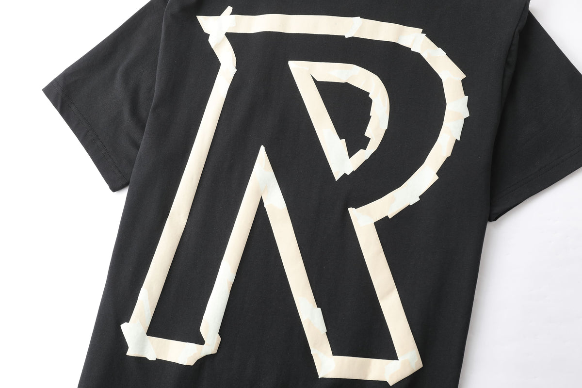 Camiseta 66778 Estampada Negra Para Hombre
