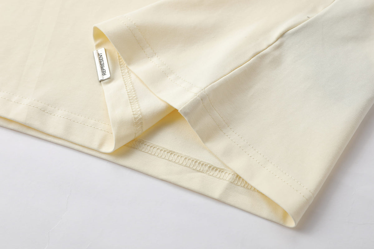 Camiseta 66778 Estampada Crema Para Hombre