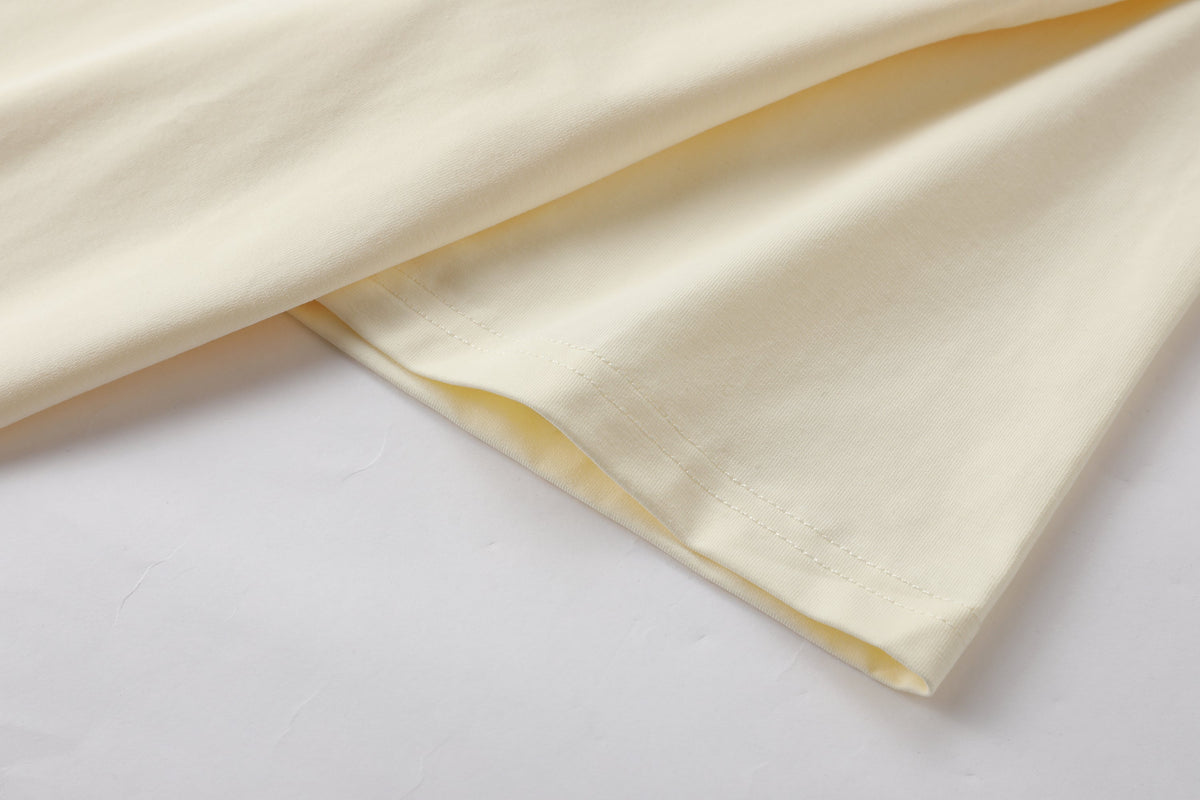 Camiseta B66042 Básica Crema Para Hombre