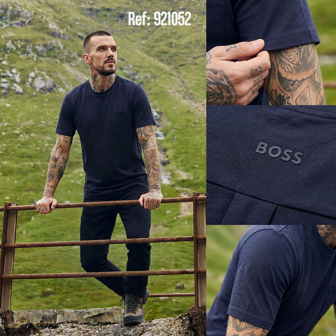 Camiseta 921052 Basica Azul Oscuro para hombre