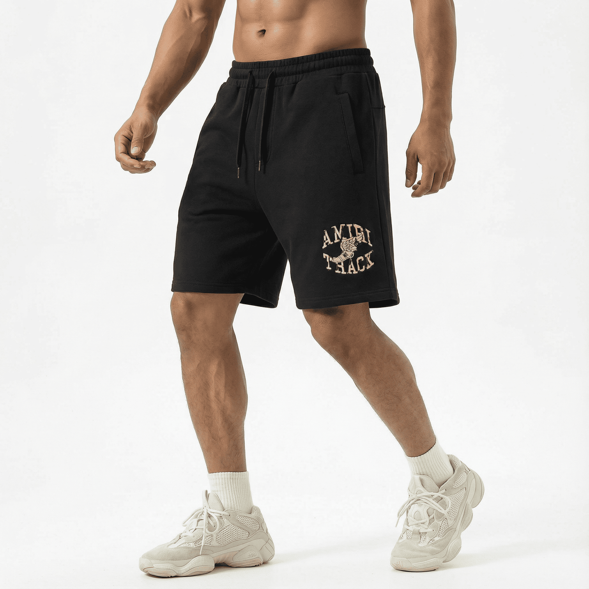 Bermuda 1818019 Negra De Algodón Para Hombre