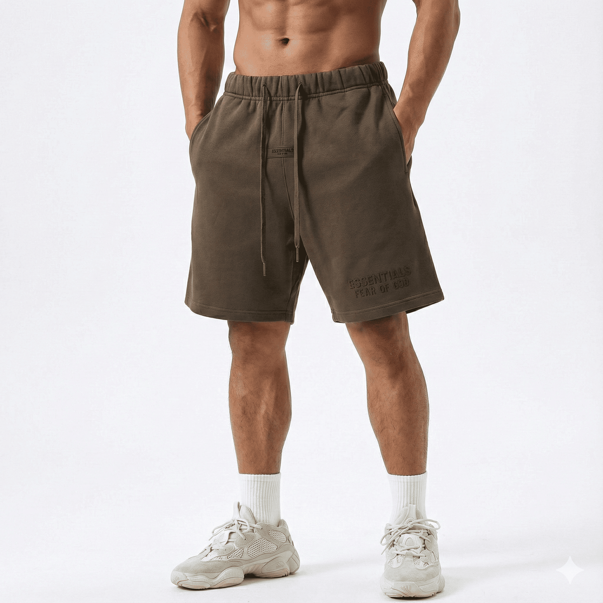 Bermuda 1818027 Gris/Verde De Algodón Para Hombre