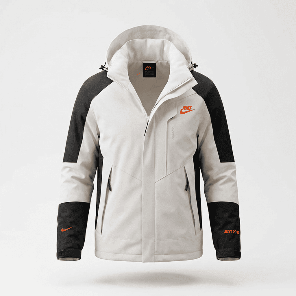 Chaqueta Deportiva Blanco/Negro Para Hombre Ref. 1818