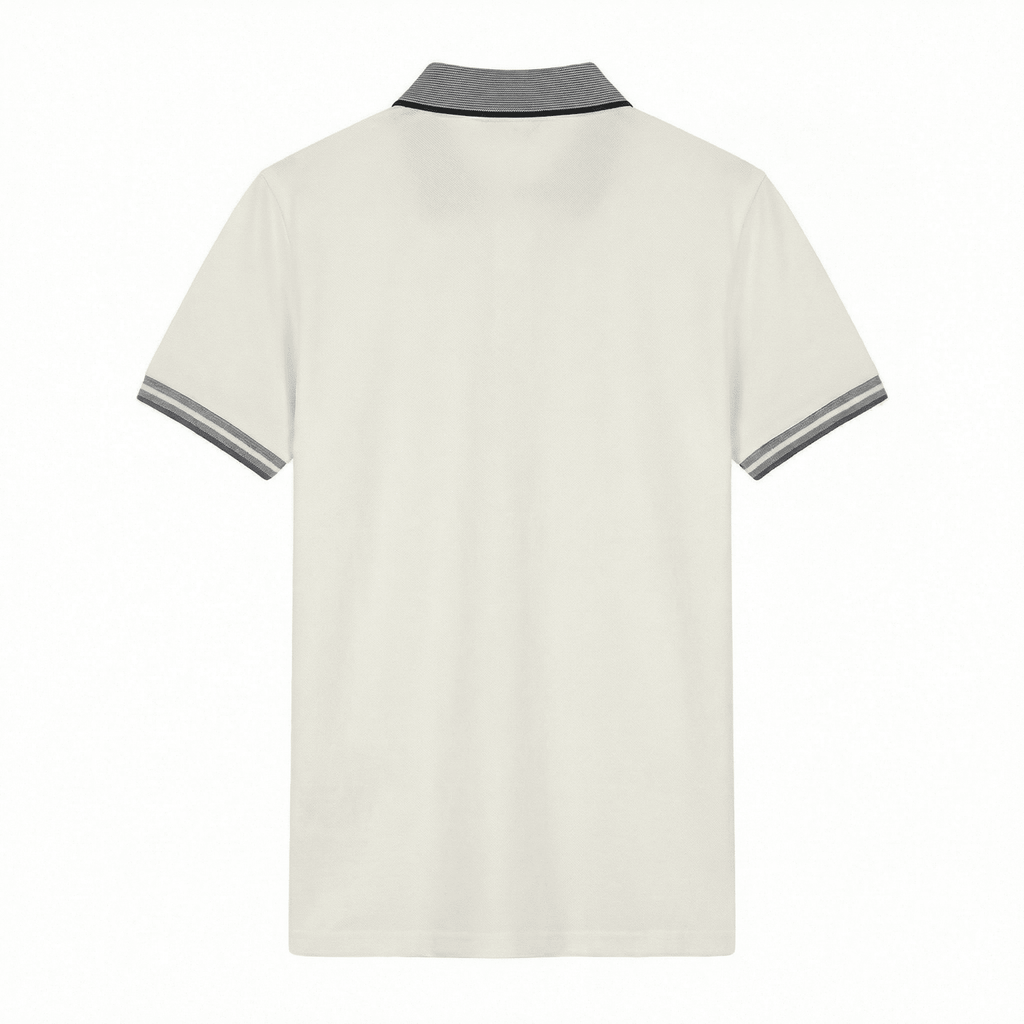 Camiseta 185017 Tipo Polo Crema Para Hombre