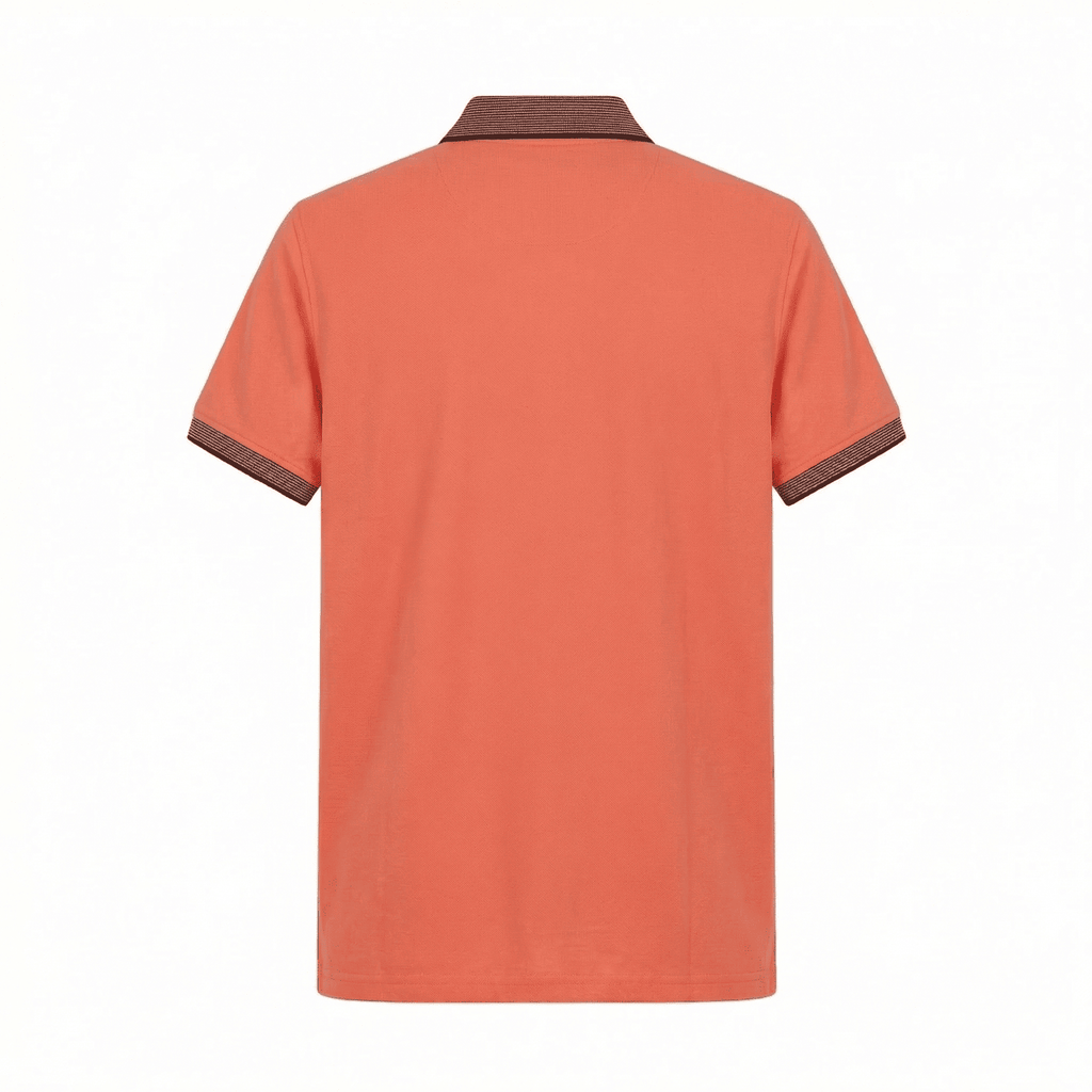 Camiseta 185017 Tipo Polo Naranjada Para Hombre