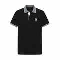 Camiseta 185017 Tipo Polo Negra Para Hombre