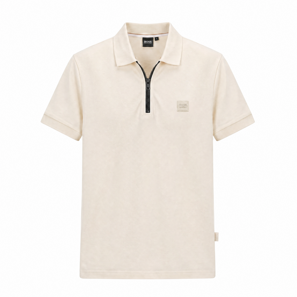 Camiseta 185025 Tipo Polo Crema para hombre