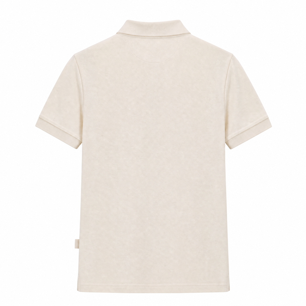 Camiseta 185025 Tipo Polo Crema para hombre