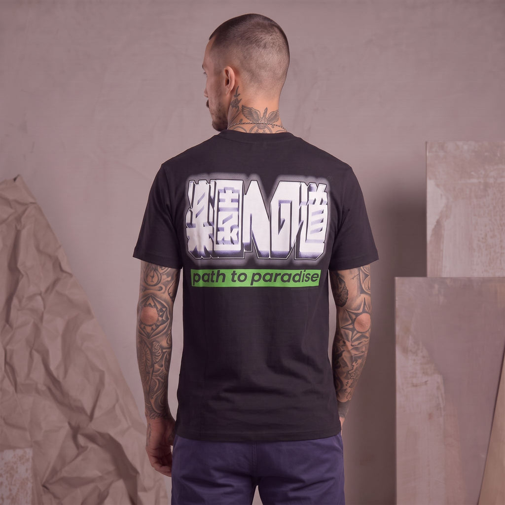 Camiseta 661117 Estampada Negra