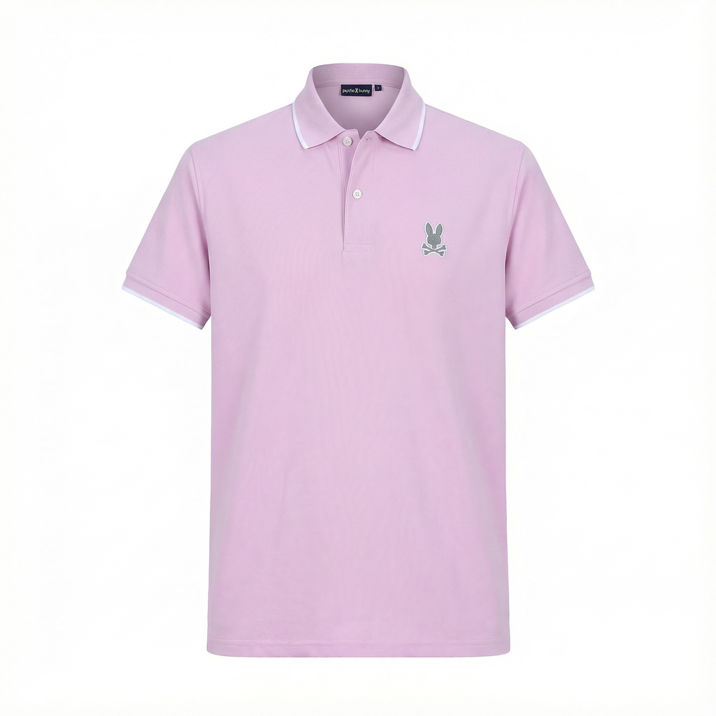 Camiseta 22335# Tipo Polo Morada Para Hombre