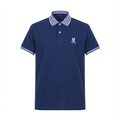 Camiseta 22347# Tipo Polo Azul Oscuro Para Hombre