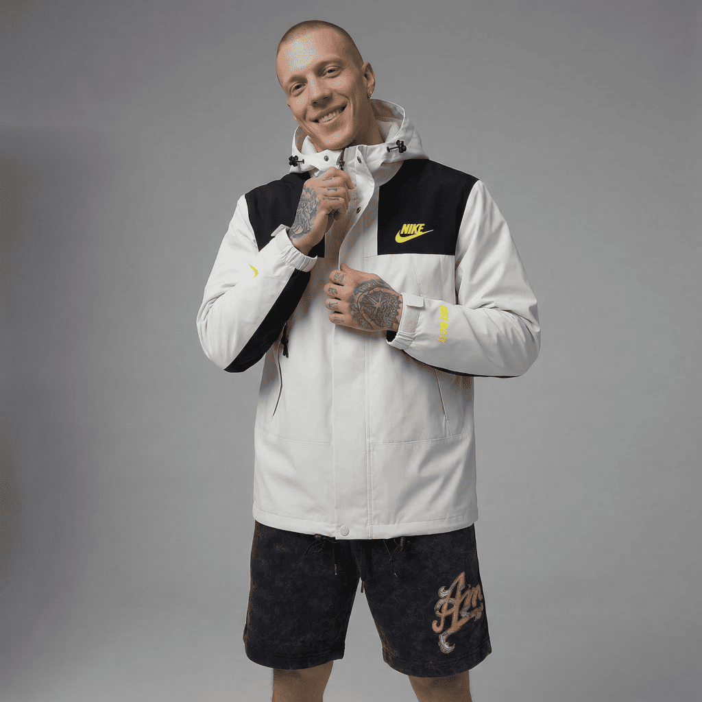 Chaqueta Deportiva Crema Para Hombre Ref. 23657