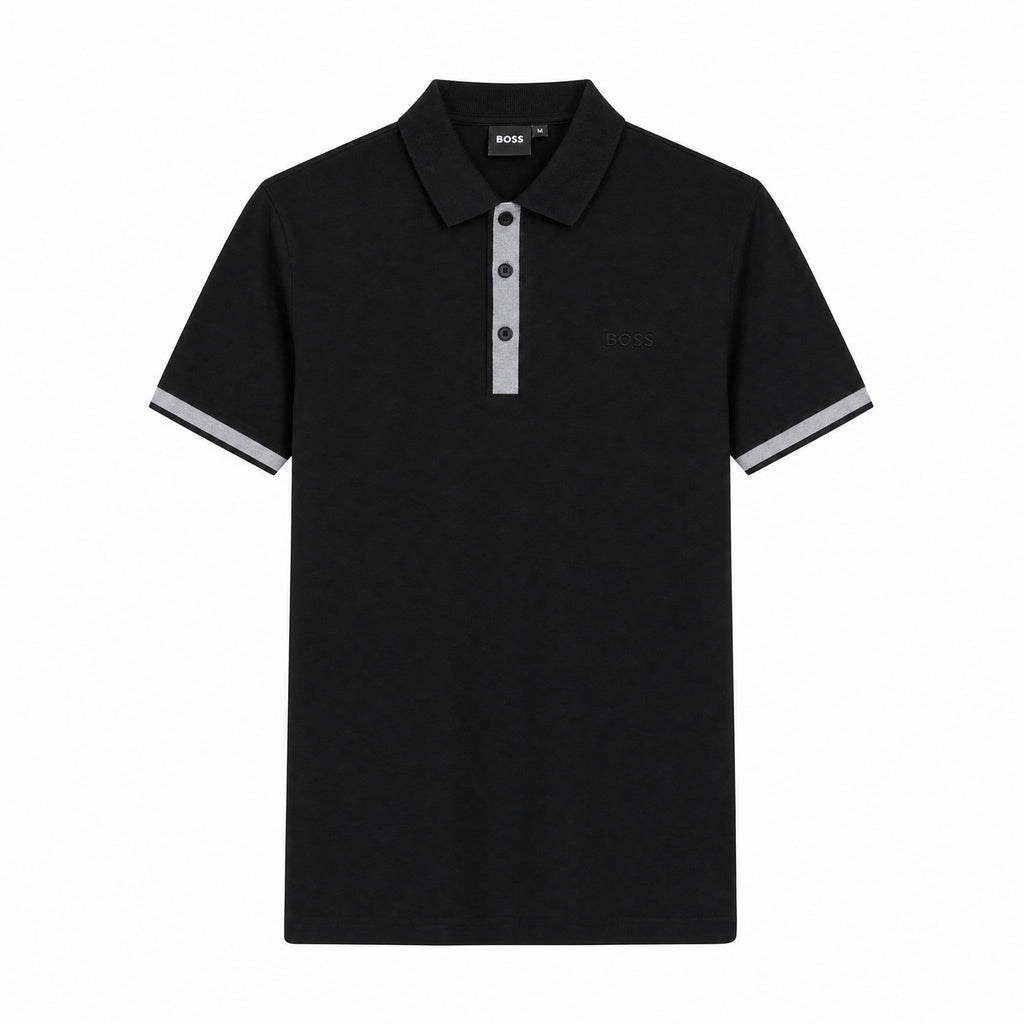 Camiseta 918013 Tipo Polo Negro para hombre