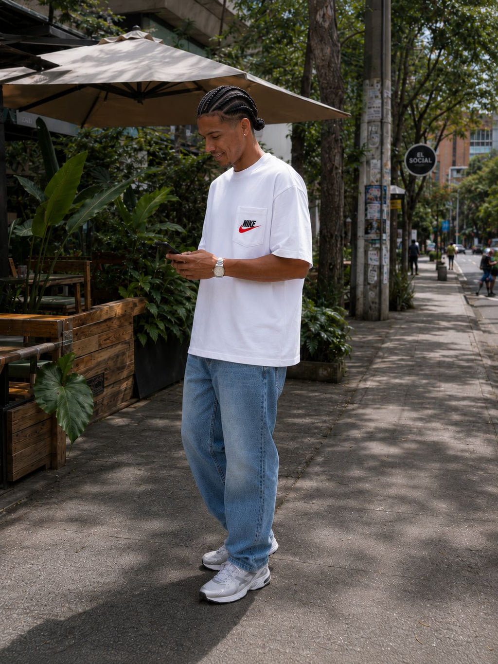 Camiseta 788362 Oversize Blanco para hombre
