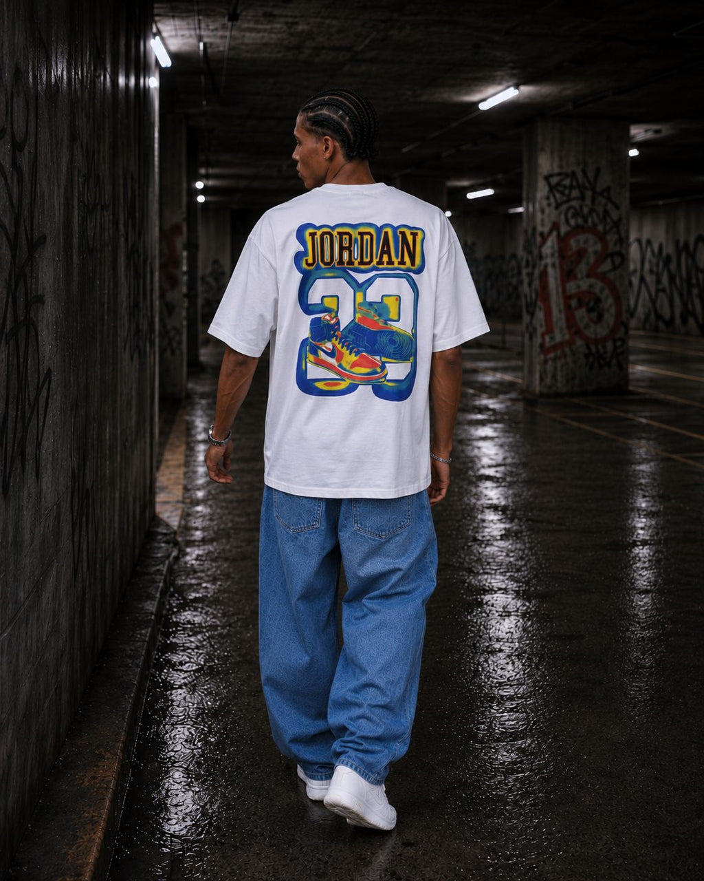 Camiseta 788364 Oversize Blanco para hombre