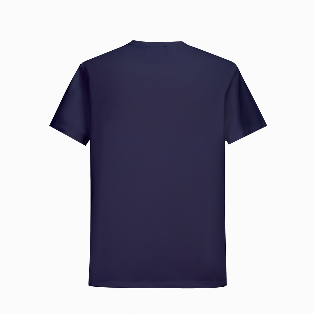 Camiseta 36090  Basica Azul Oscuro Para Hombre