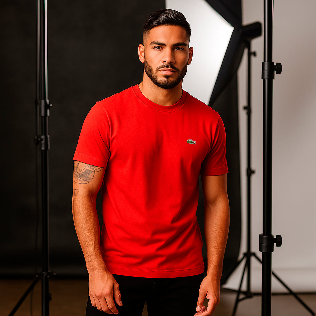Camiseta 36090 Basica Roja Para Hombre