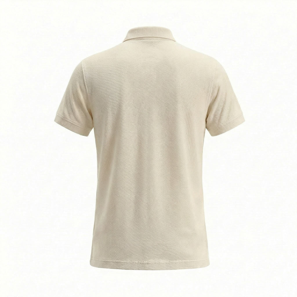 Camiseta 38032 Tipo Polo Crema Para Hombre