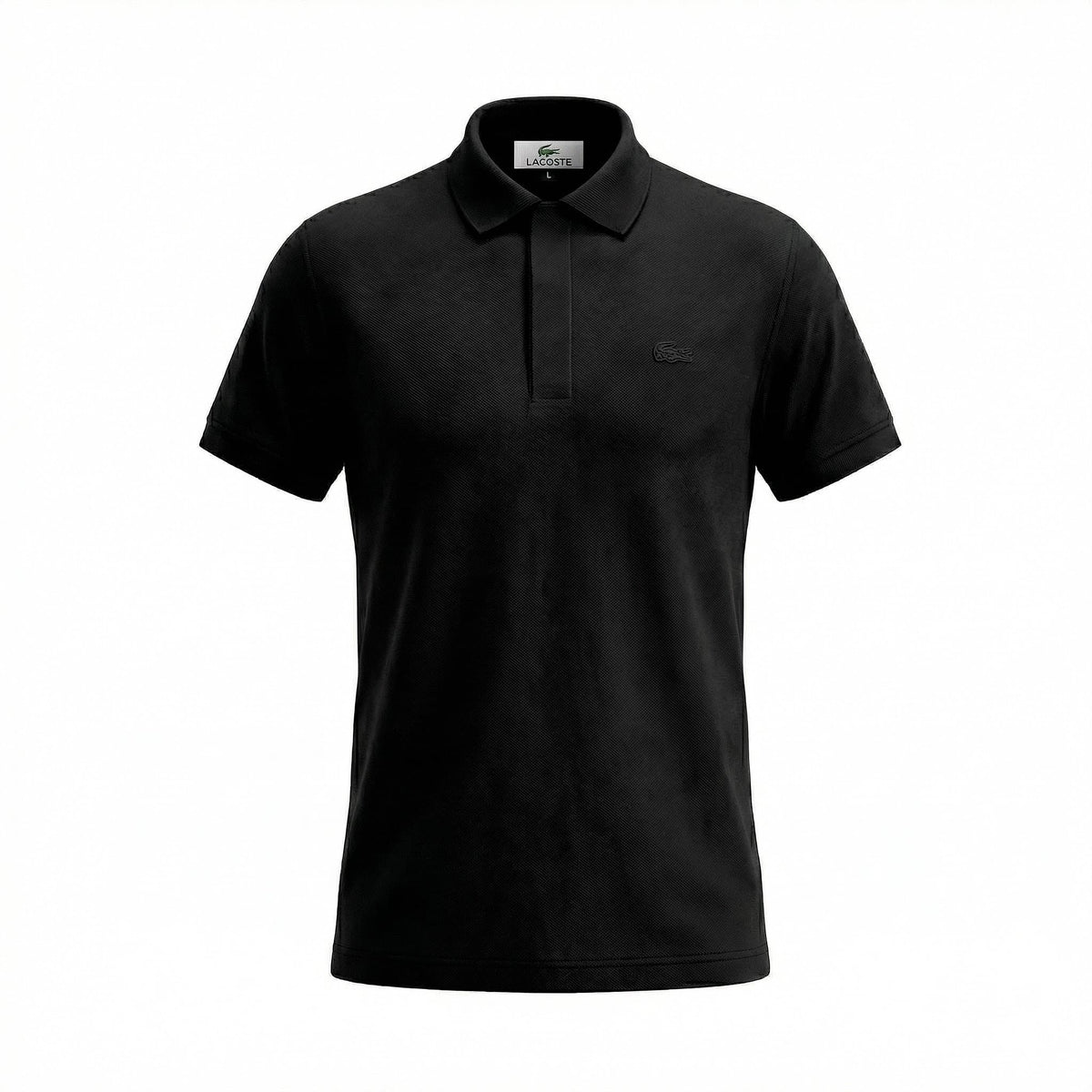 Camiseta 38032 Tipo Polo Negra  Para Hombre