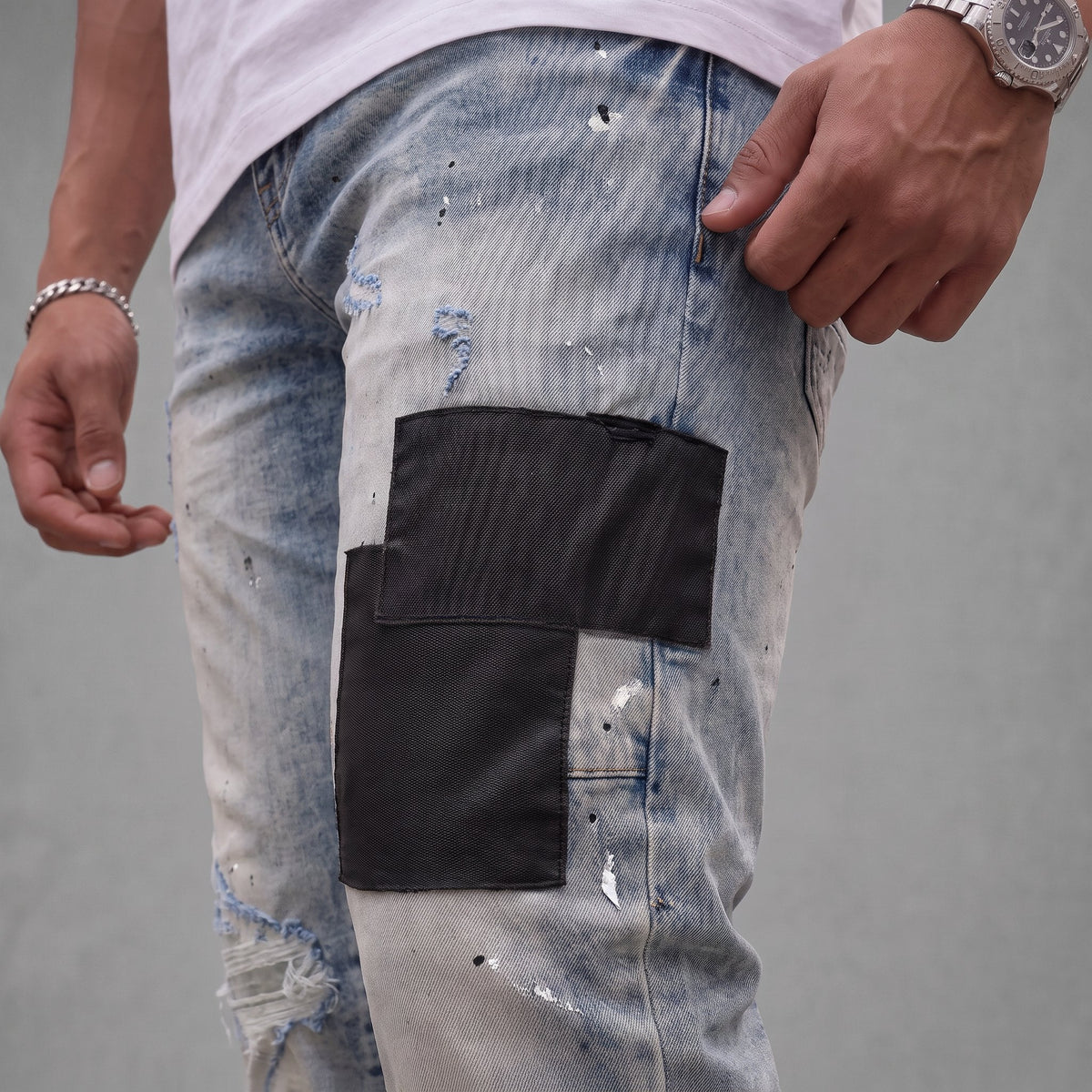 Jean PP PUD044 Azul Para Hombre