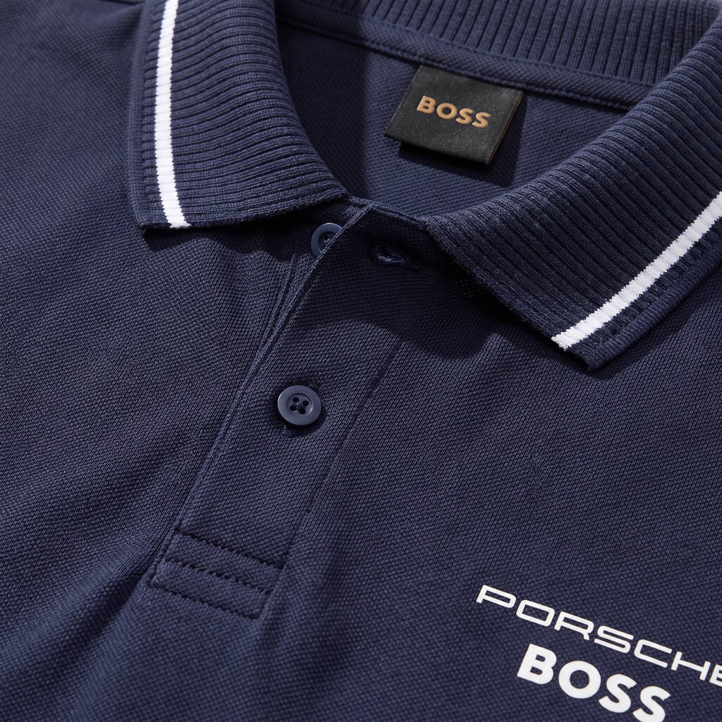 Camiseta 185023 Tipo Polo Azul Oscuro para hombre
