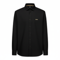 Camisa 50008 Negra Manga Larga para Hombre