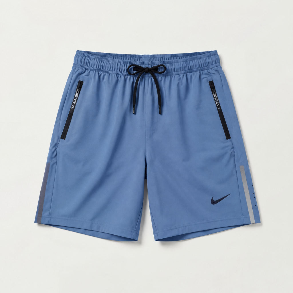 Pantaloneta Deportiva PAN07 Gris/Azul para hombre