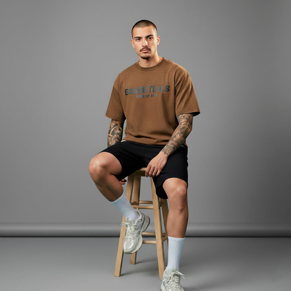 Camiseta 528001*1 Oversize Pickling Cafe Para Hombre
