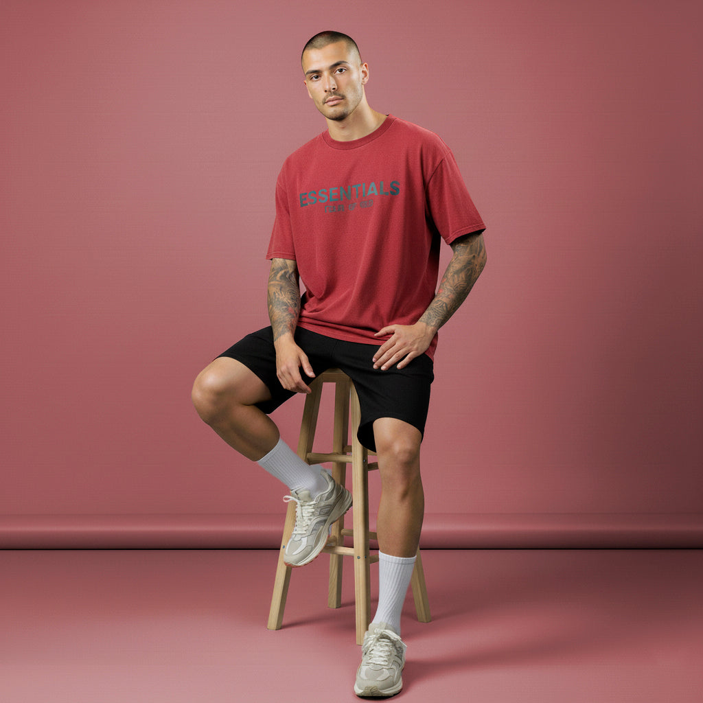 Camiseta 528001*1 Oversize Pickling Roja