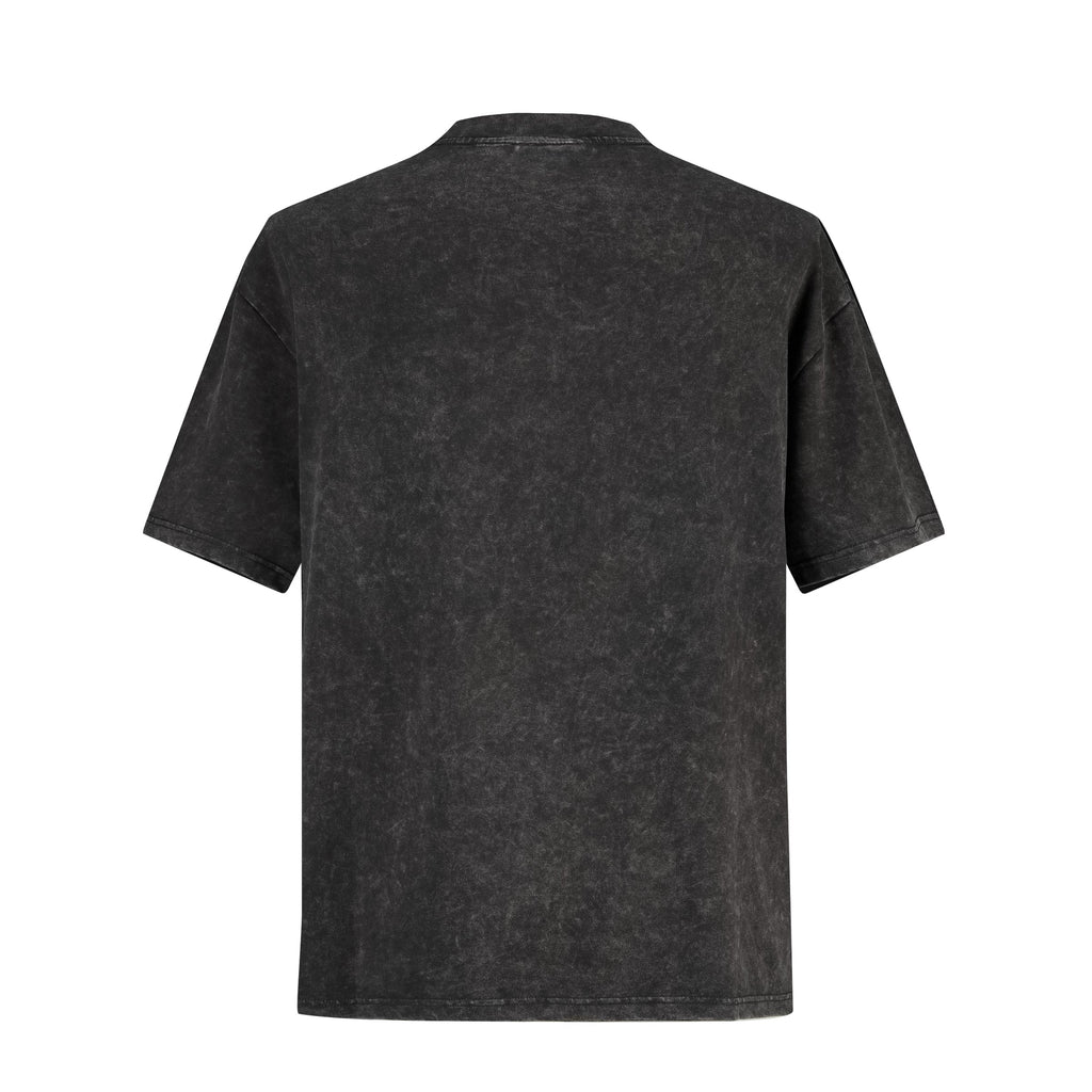 Camiseta 528001 Oversize Pickling Negra Para Hombre