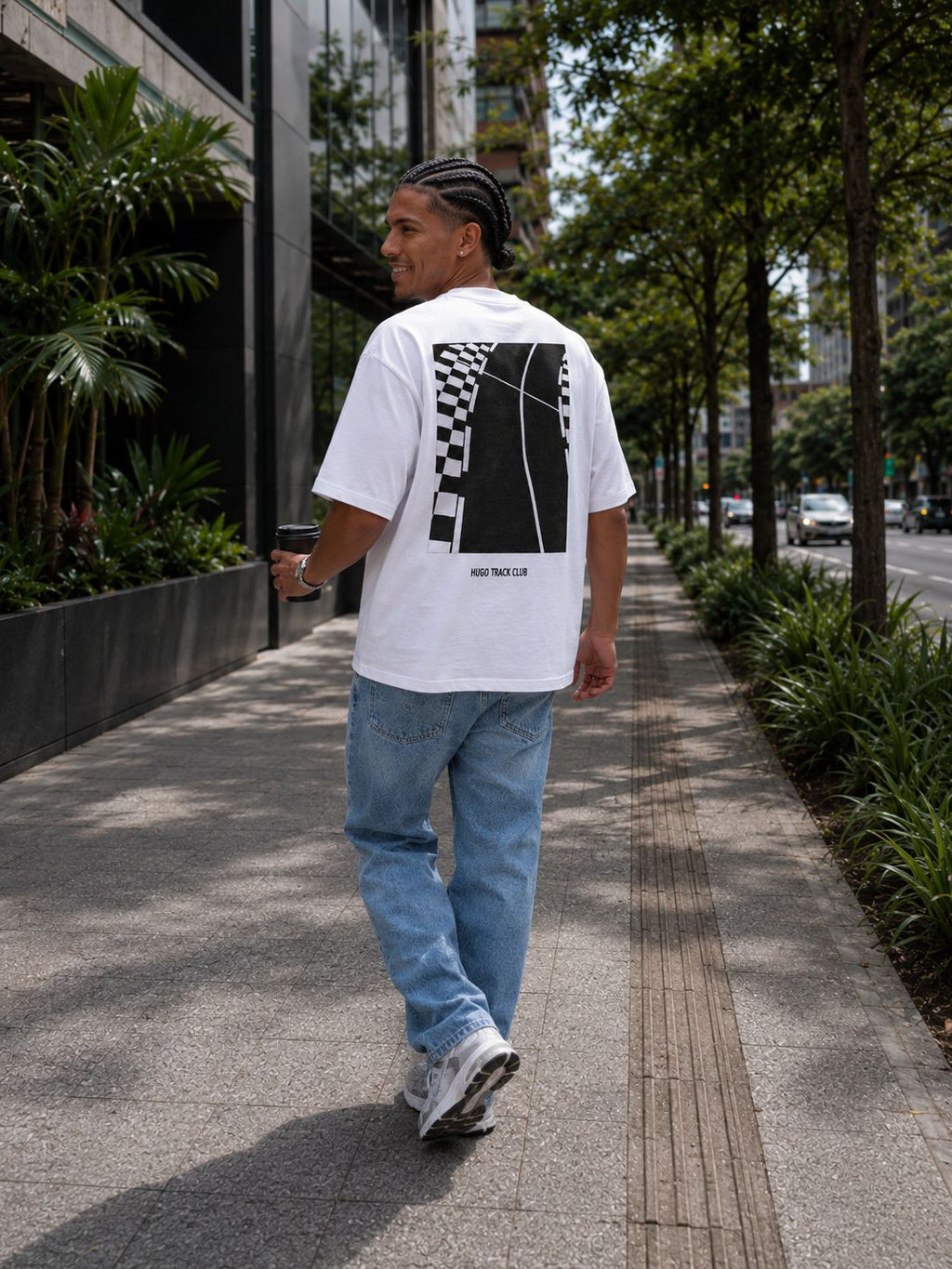 Camiseta 788354 Oversize Blanco para hombre