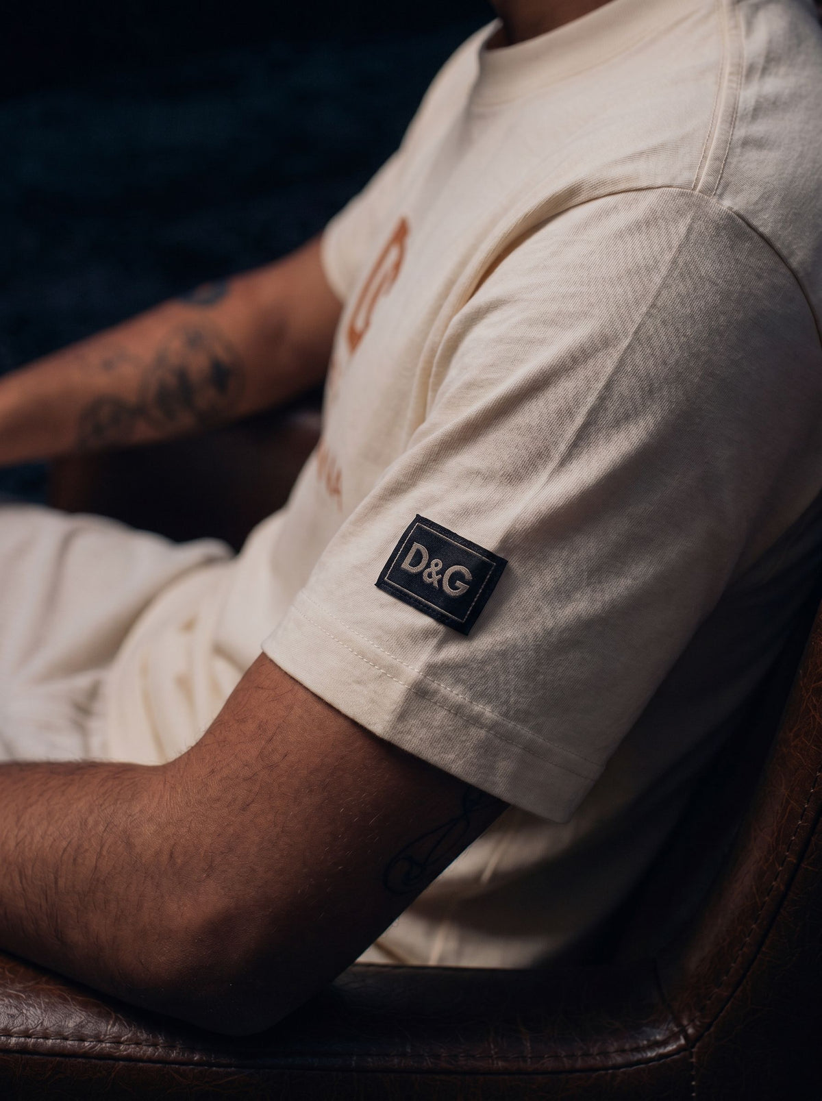 Camiseta 786855 Básica Crema para hombre
