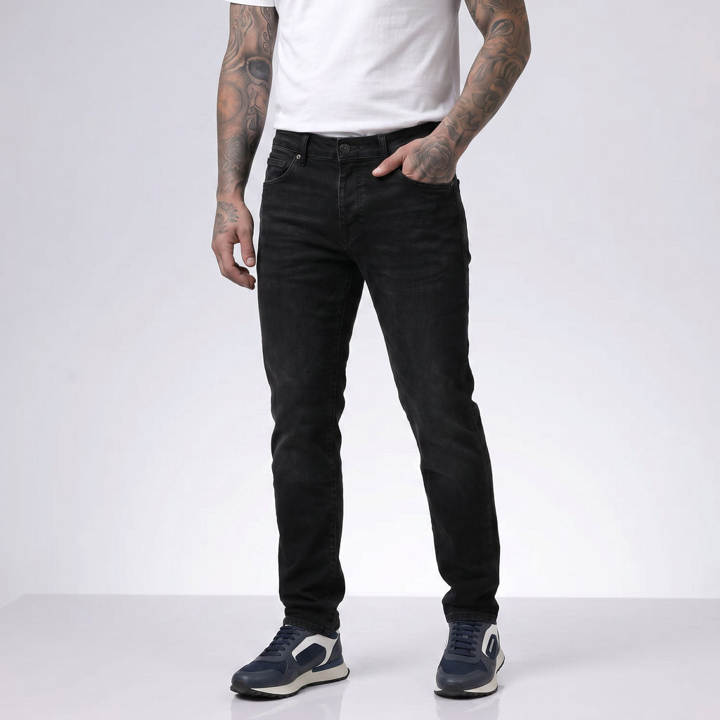 Jean LE LEZF017 Negro Para Hombre