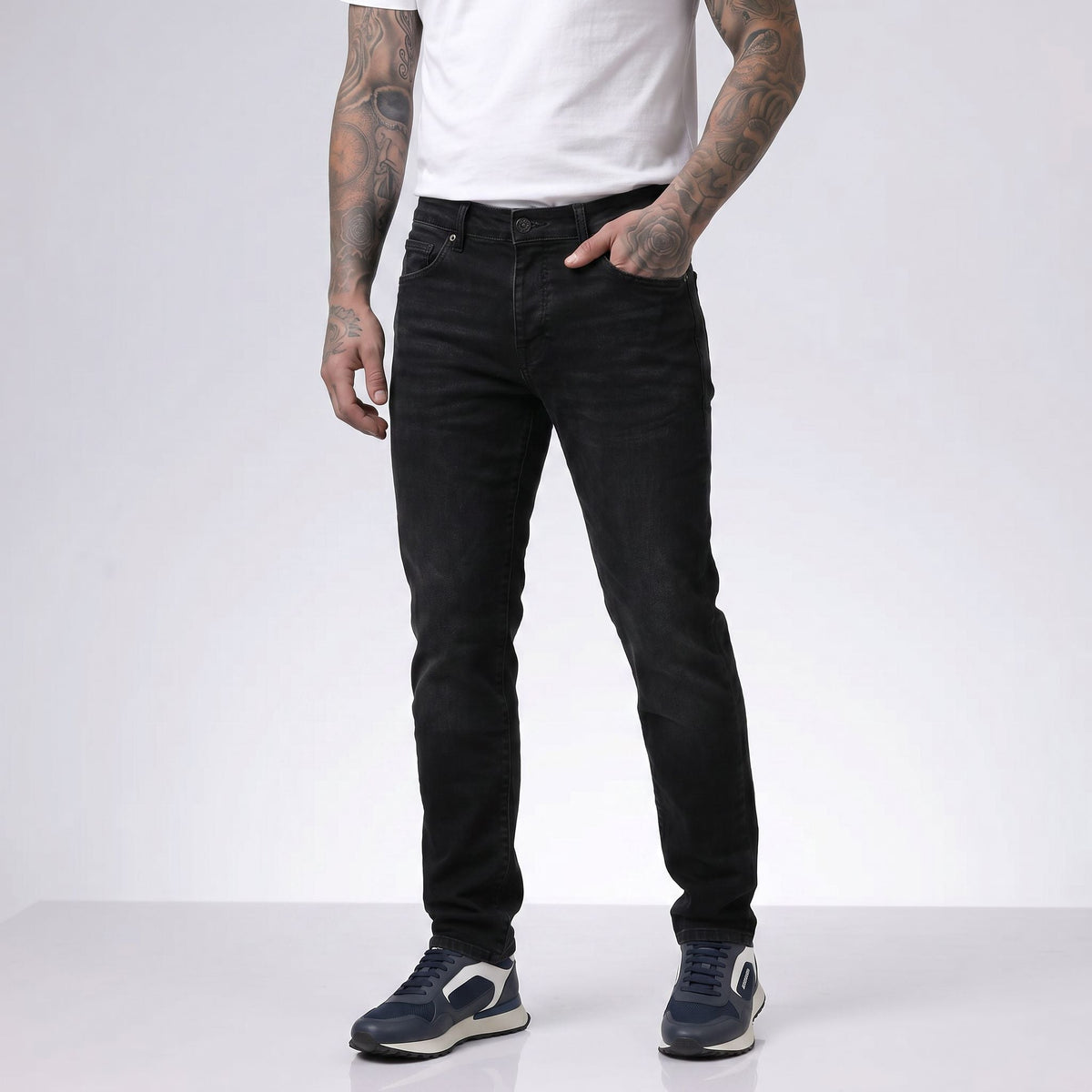 Jean LE LEZF017 Negro Para Hombre