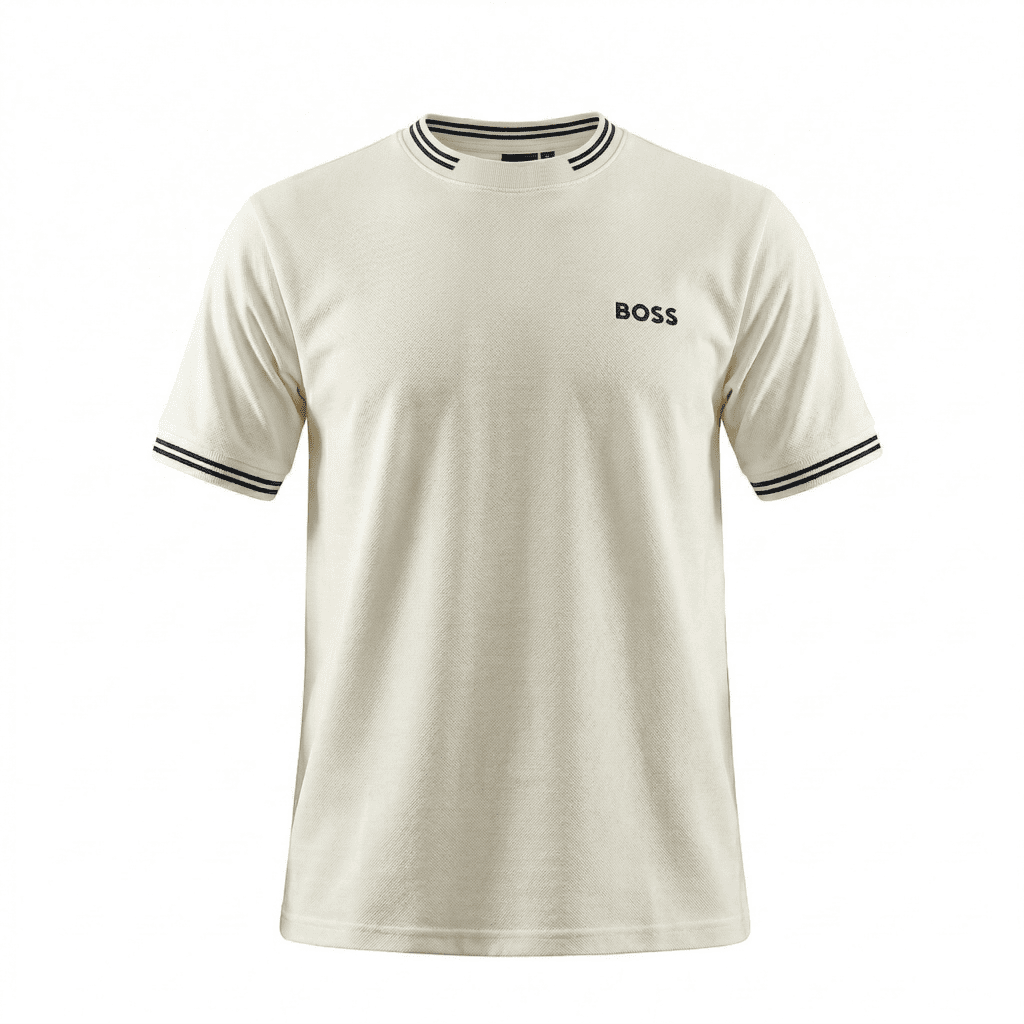 Camiseta 66043 Básica Crema Para Hombre