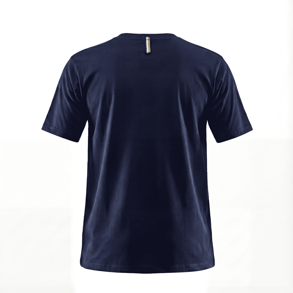 Camiseta B66048 Básica Azul Oscuro Para Hombre