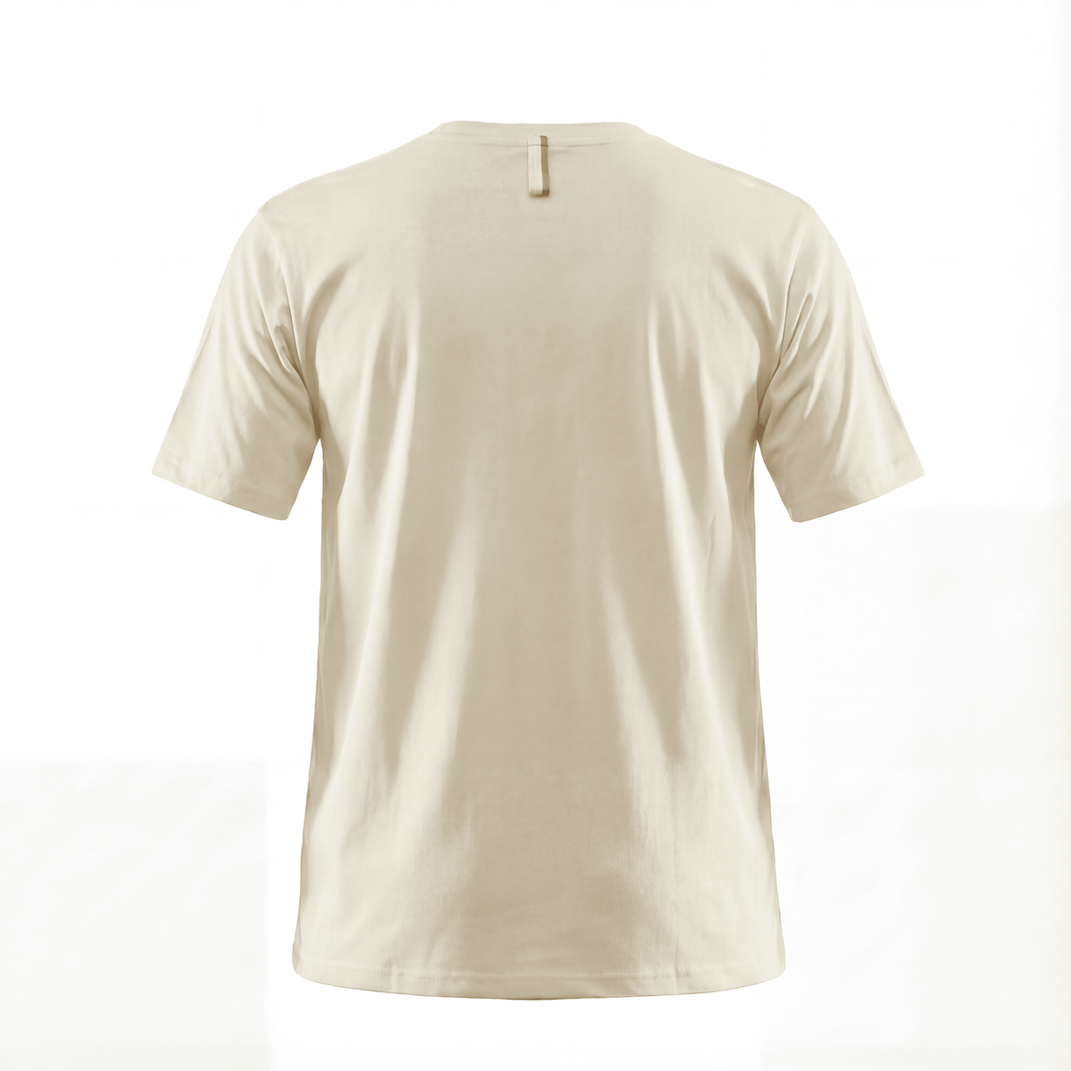Camiseta B66048 Básica Crema Para Hombre