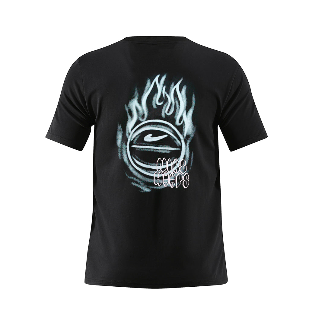 Camiseta 66059 Estampada Negra Para Hombre