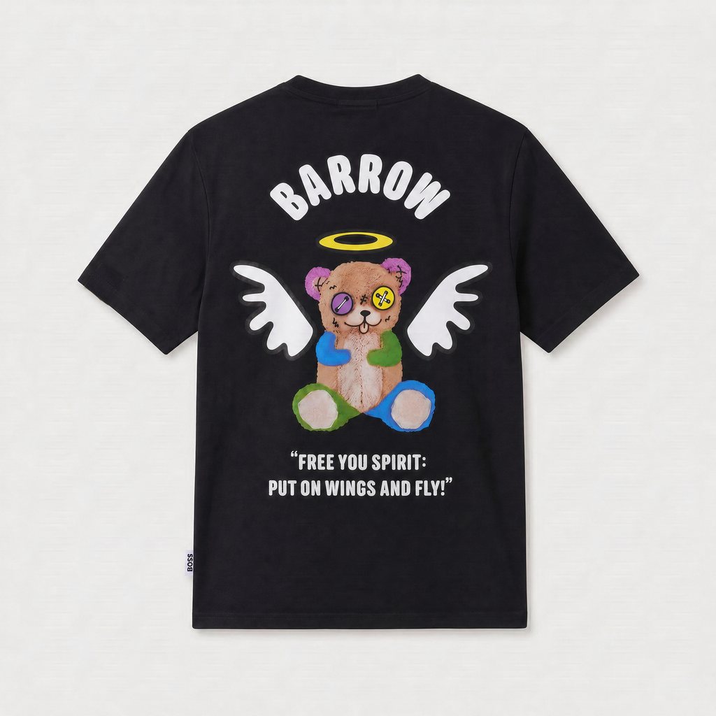 Camiseta 661127 Estampada Negra para hombre