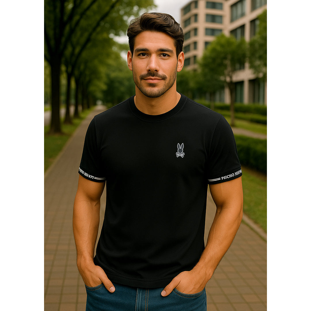 Camiseta 66632 Básica Negra Para Hombre